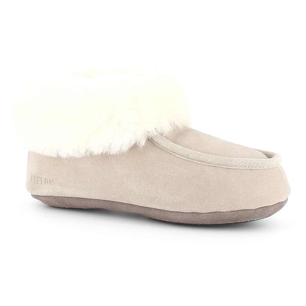 Lammastossut London Sand/White